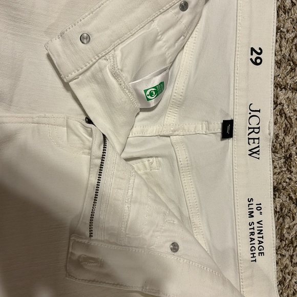 JCREW 10” Vintage Slim Straight Jean White size 29 - Picture 2 of 2